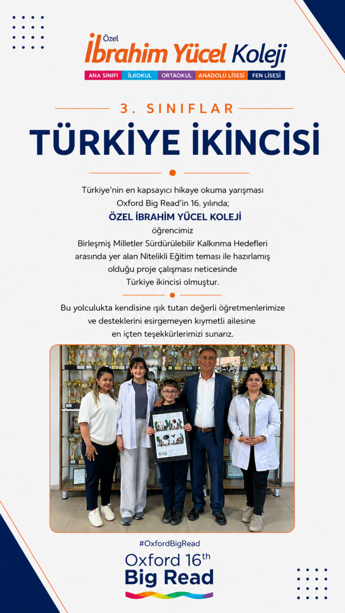 OXFORD 16th BIG READ TÜRKİYE İKİNCİLİĞİ